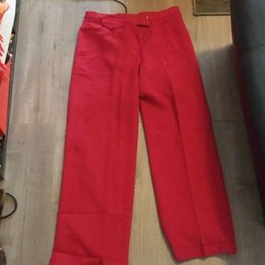 Red dress pants